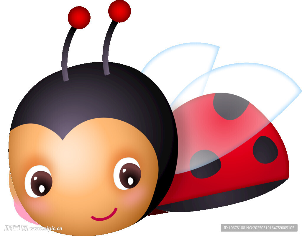可爱卡通瓢虫形象