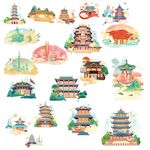 国潮建筑素材