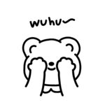 线描风卡通小熊