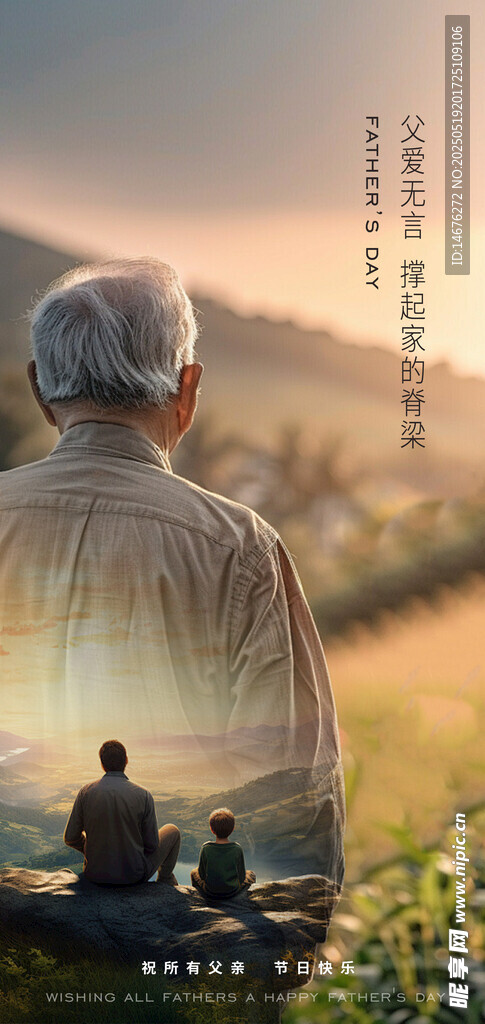 父亲节节日海报设计