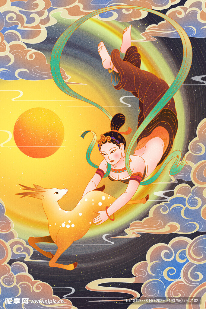 敦煌飞天仙女
