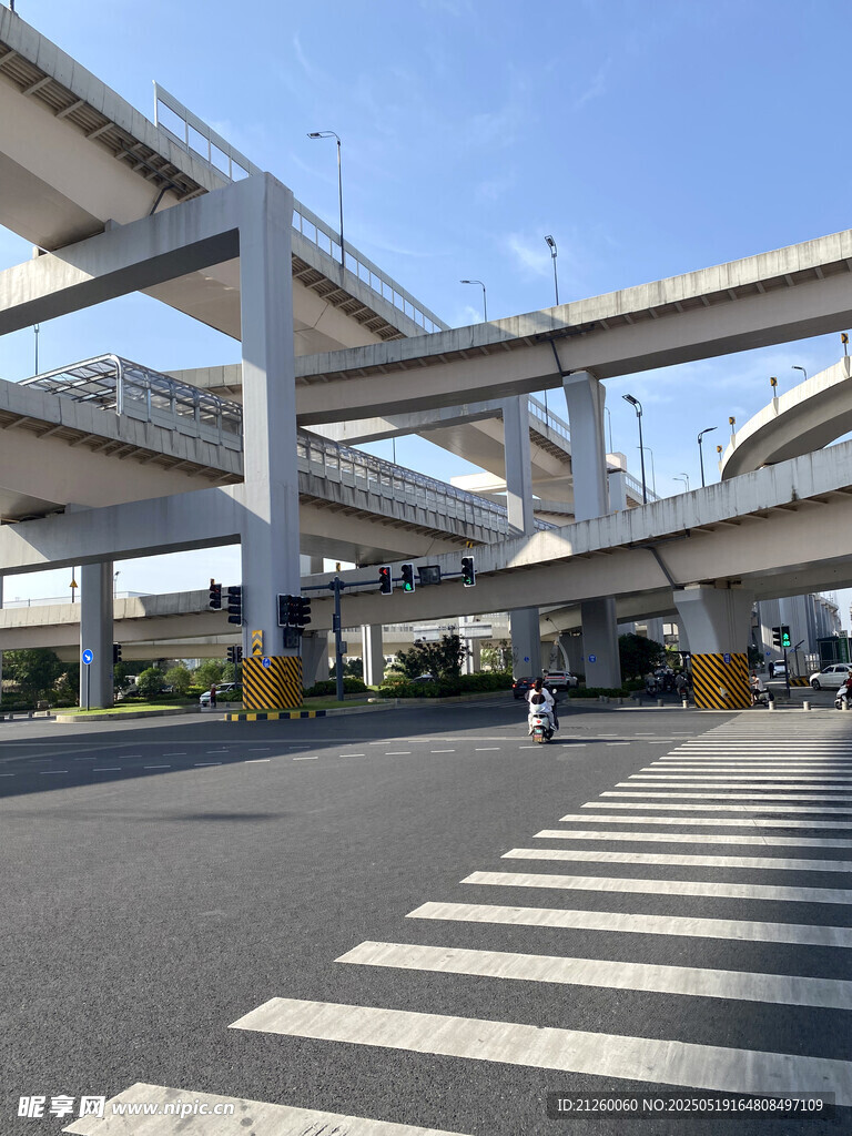 城市高架桥交通场景