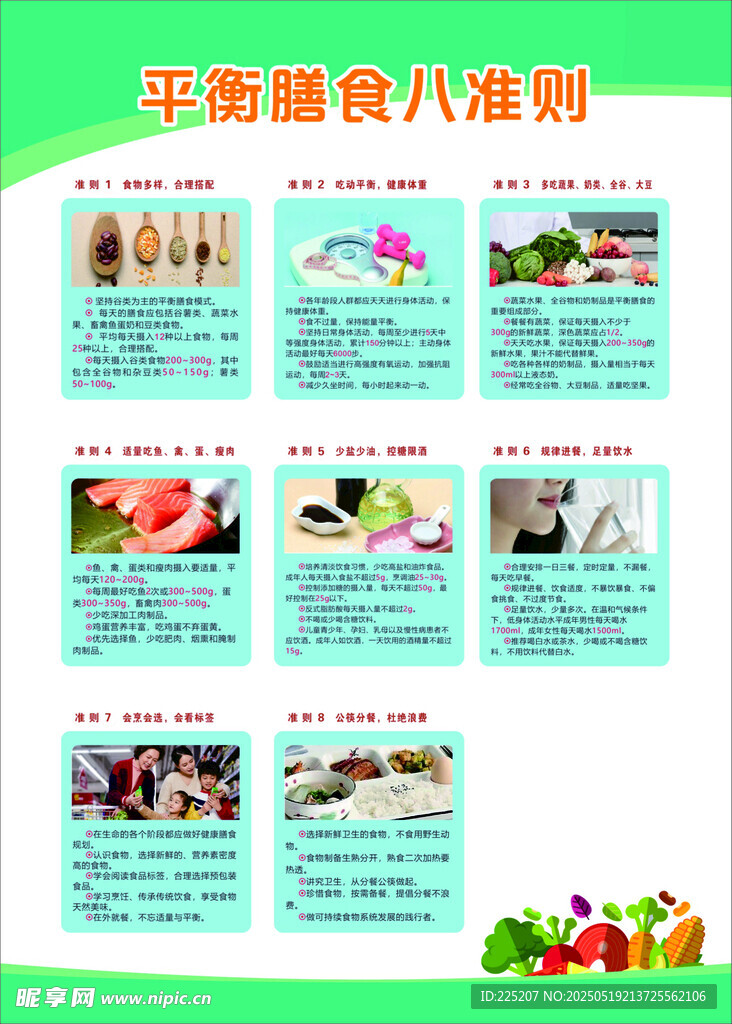 北幼膳食八准则