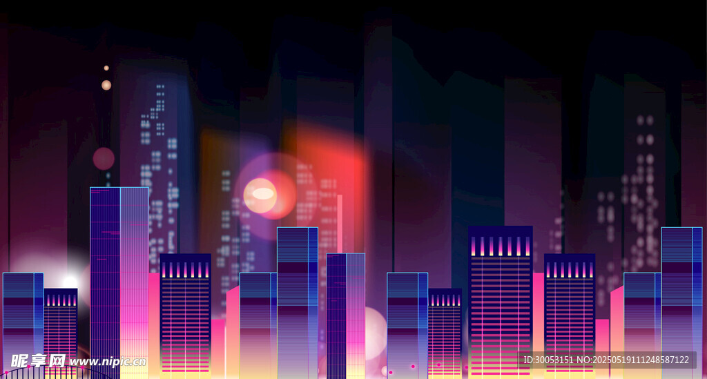 梦幻都市夜景