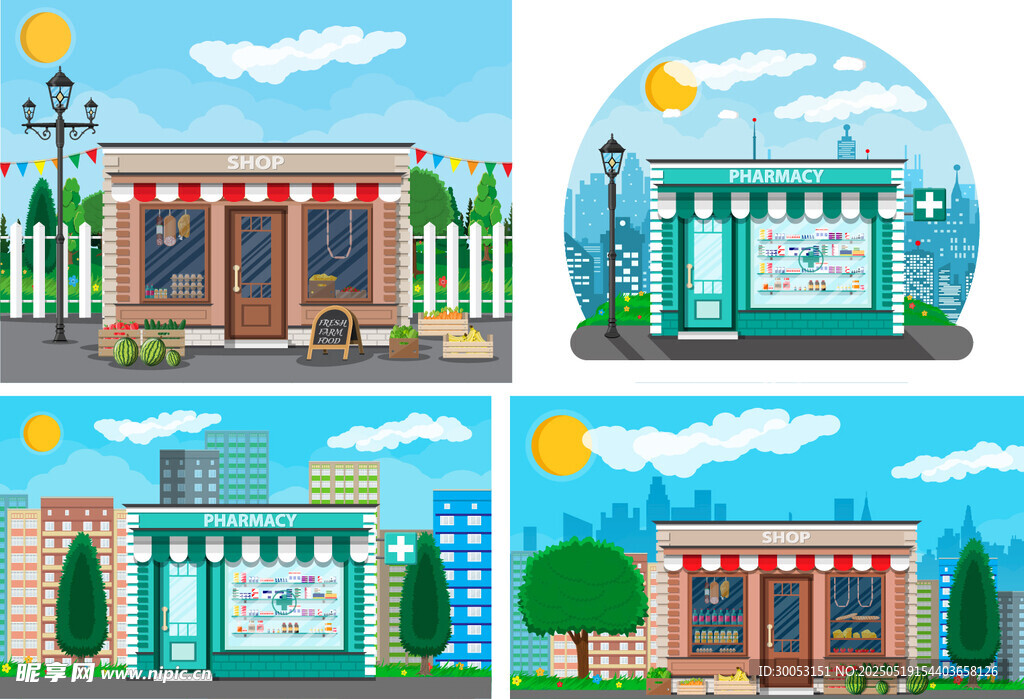 多样建筑外观展示