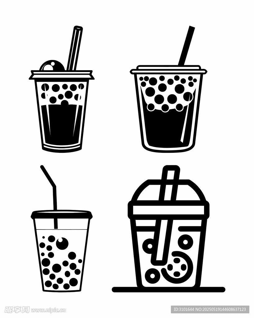 珍珠奶茶图标