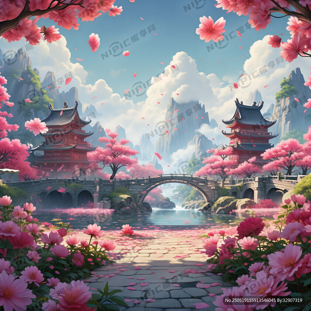 游戏梦幻唯美新中式风景 超高清