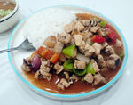 红烧鸡块饭 