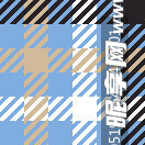 蓝棕白格纹图案设计