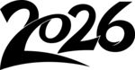 2026年份艺术字体设计