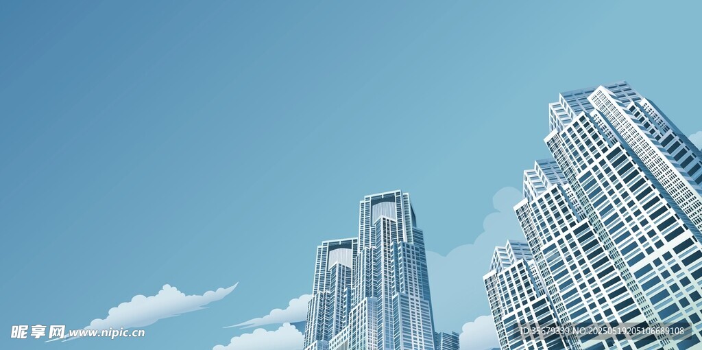 现代都市摩天大楼景观