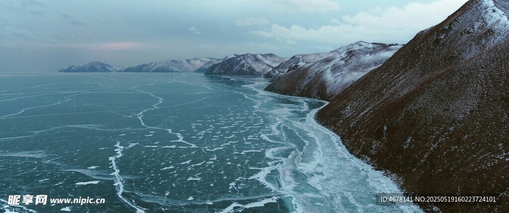 冬日海岸壮丽海景