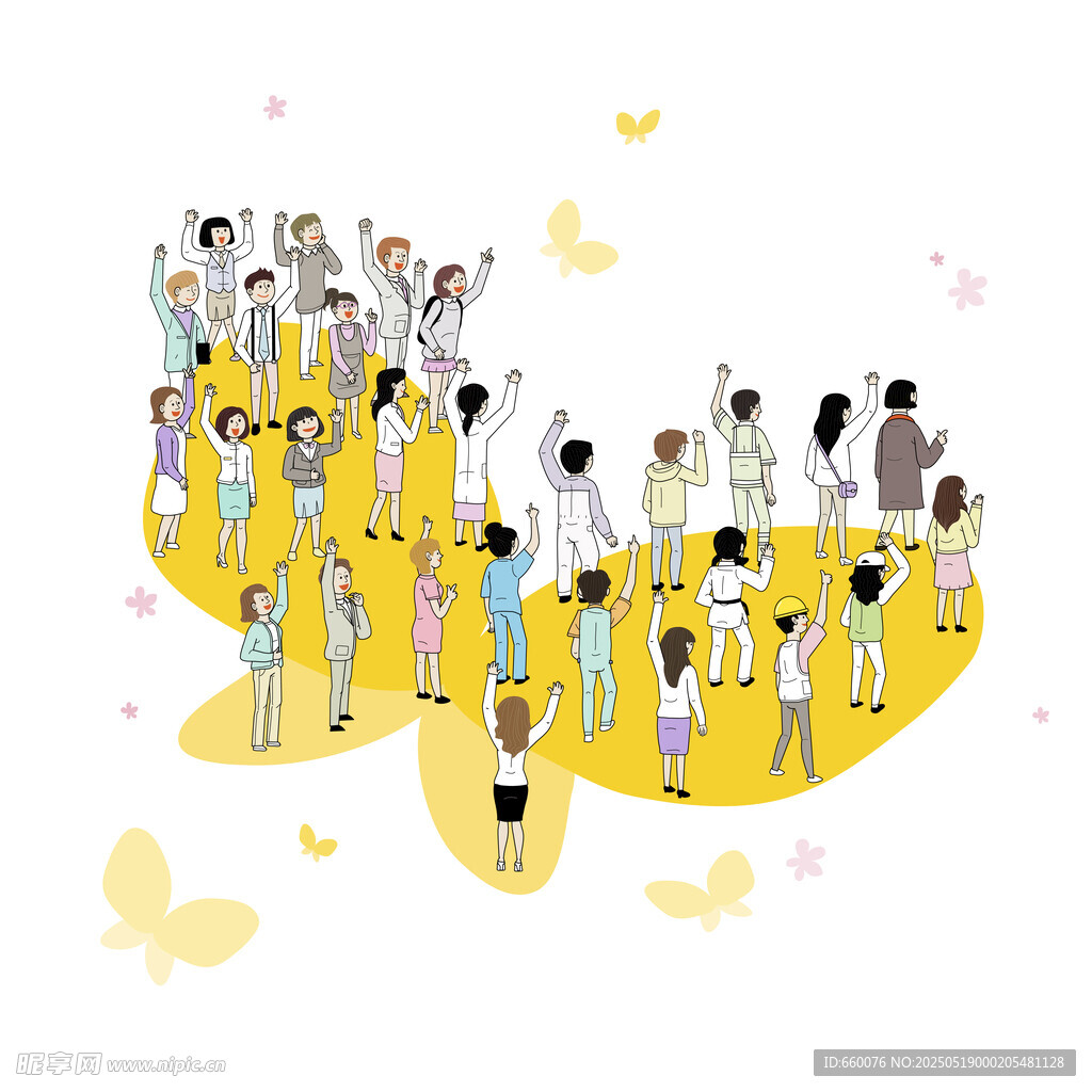 人群插画 