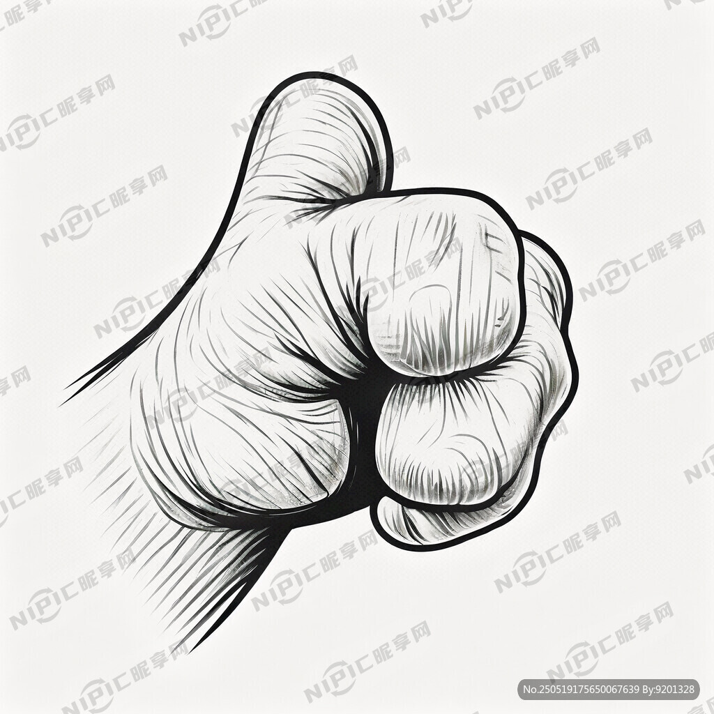 竖大拇指表示很棒的简笔画