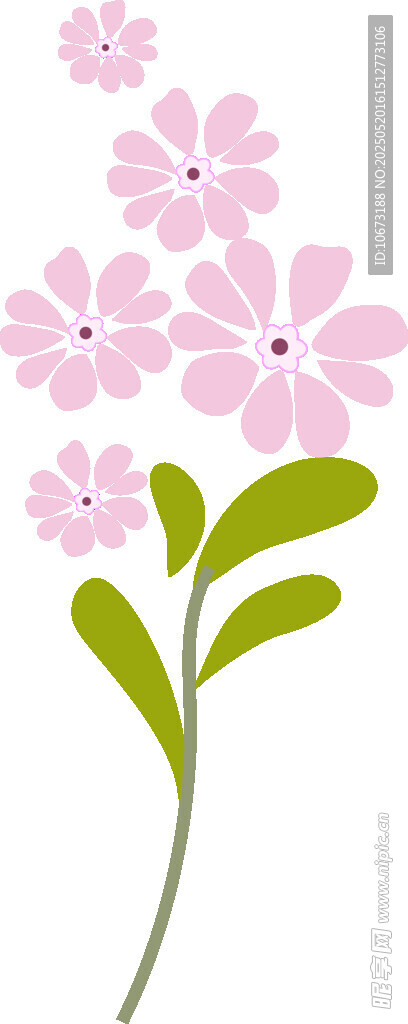 粉色花朵插画