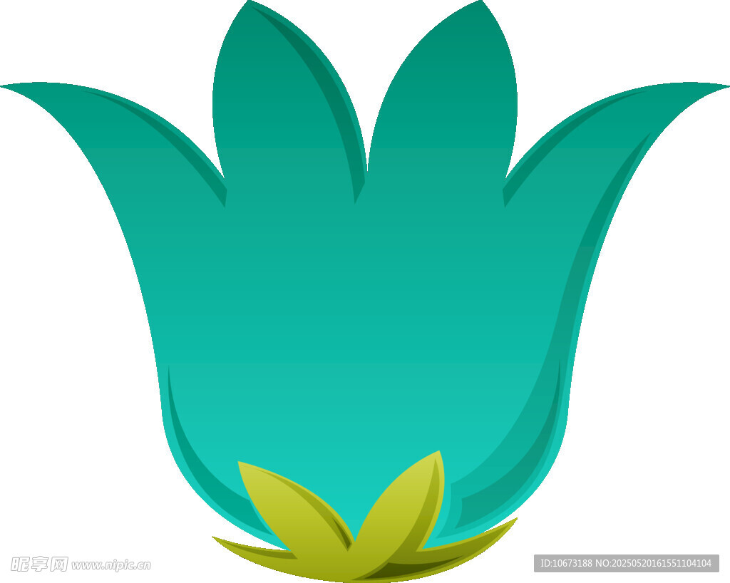 绿色花朵图标