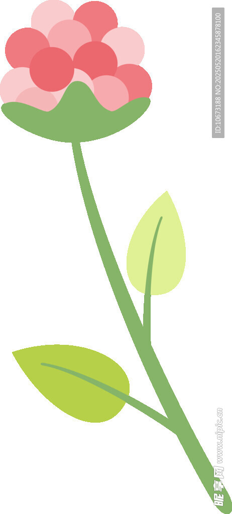 粉色花朵插画