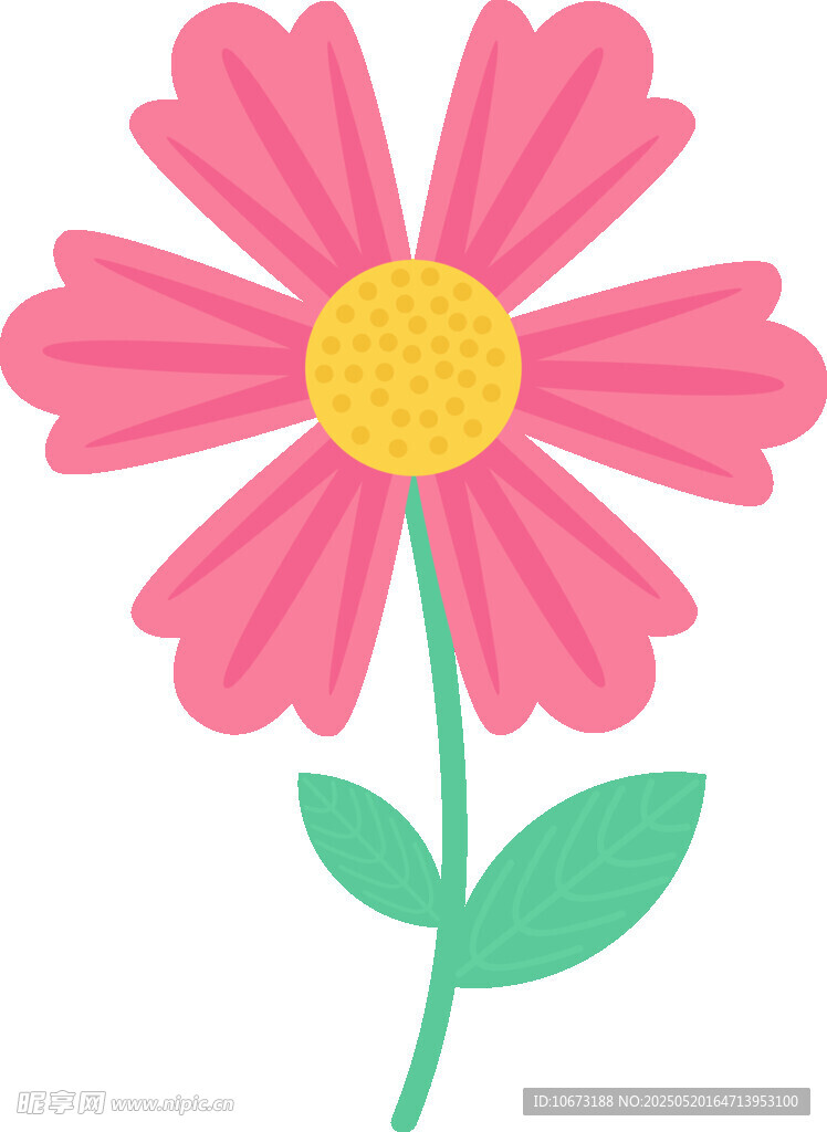 粉色花朵插画