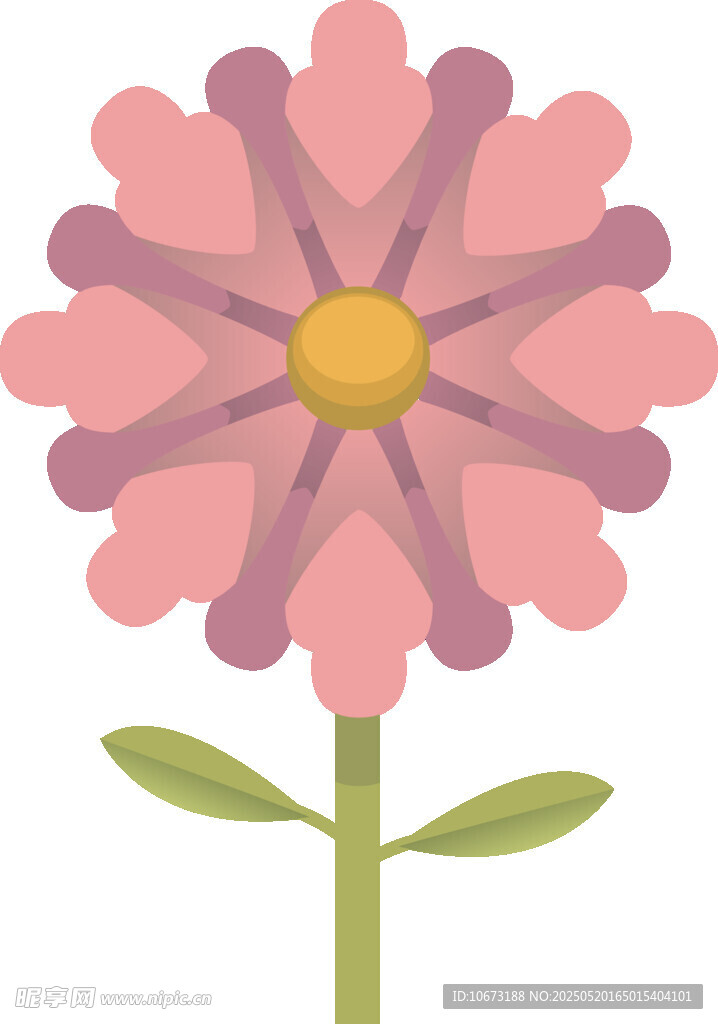 粉色花朵插画
