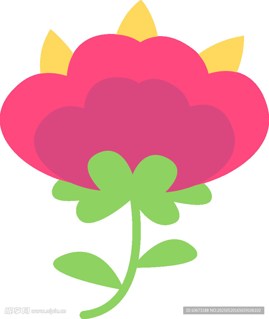 可爱花朵插画