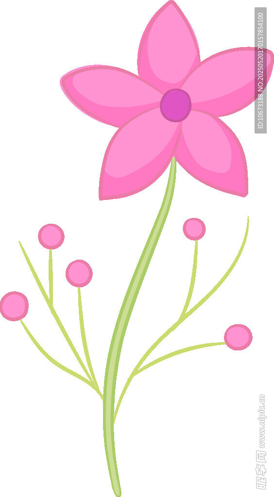 粉色花朵插画