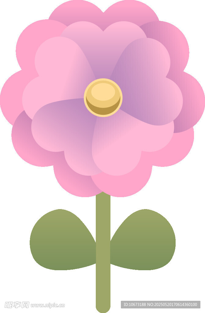 粉色花朵插画