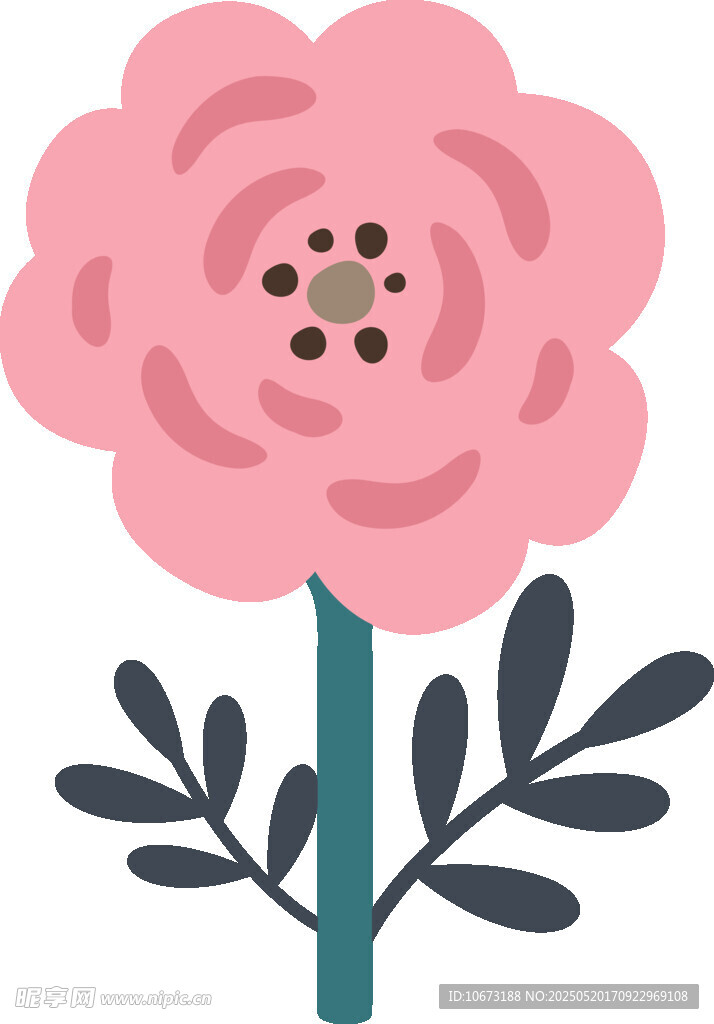 粉色花朵插画