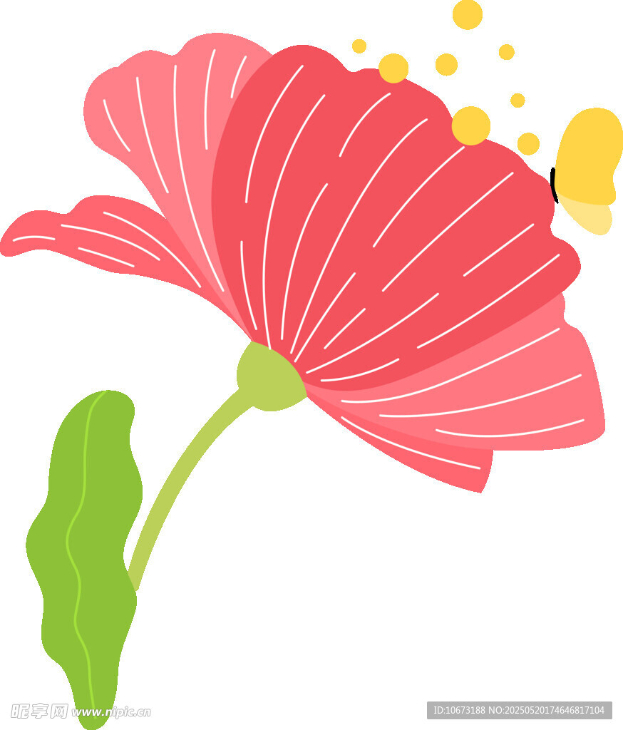 粉色花朵插画