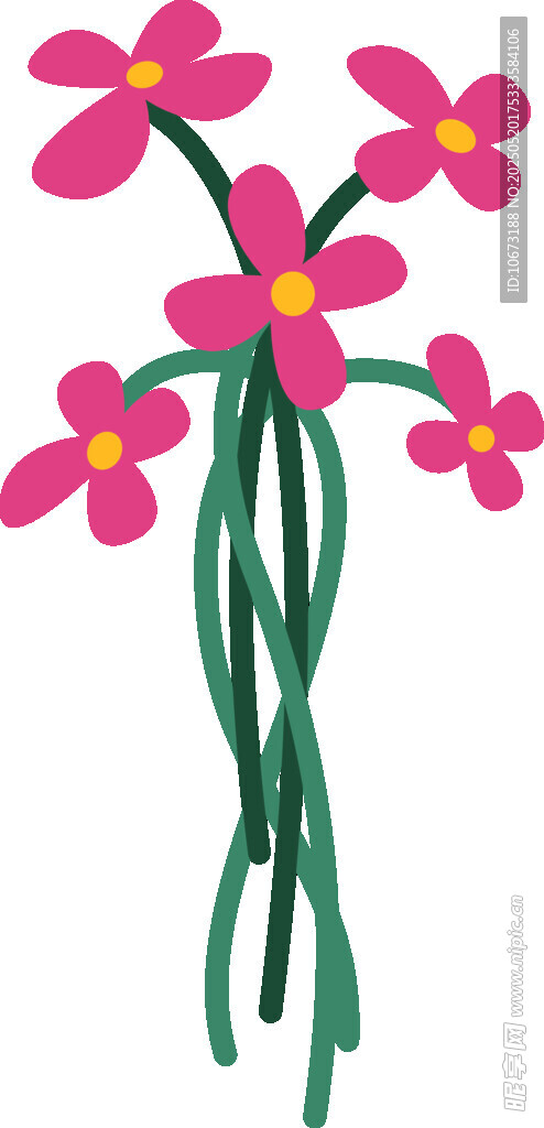 粉色花朵插画