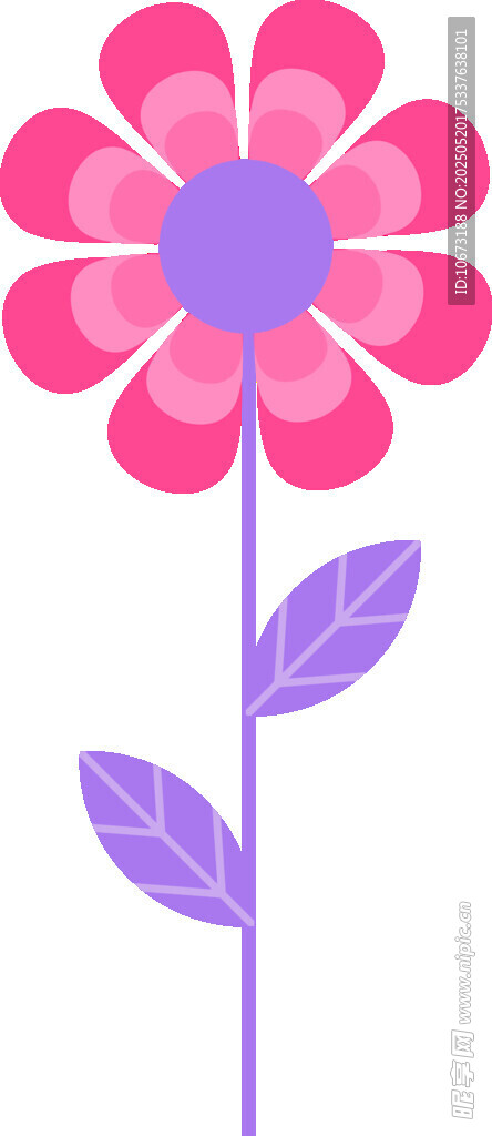 粉色花朵插画