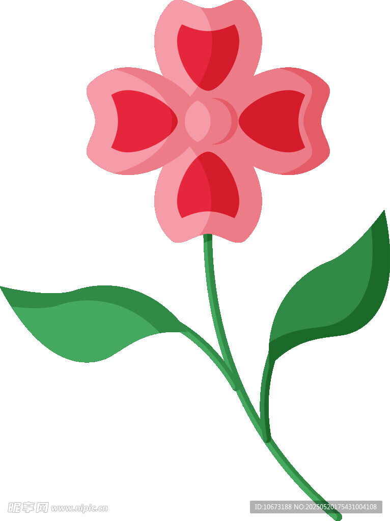 粉色花朵插画