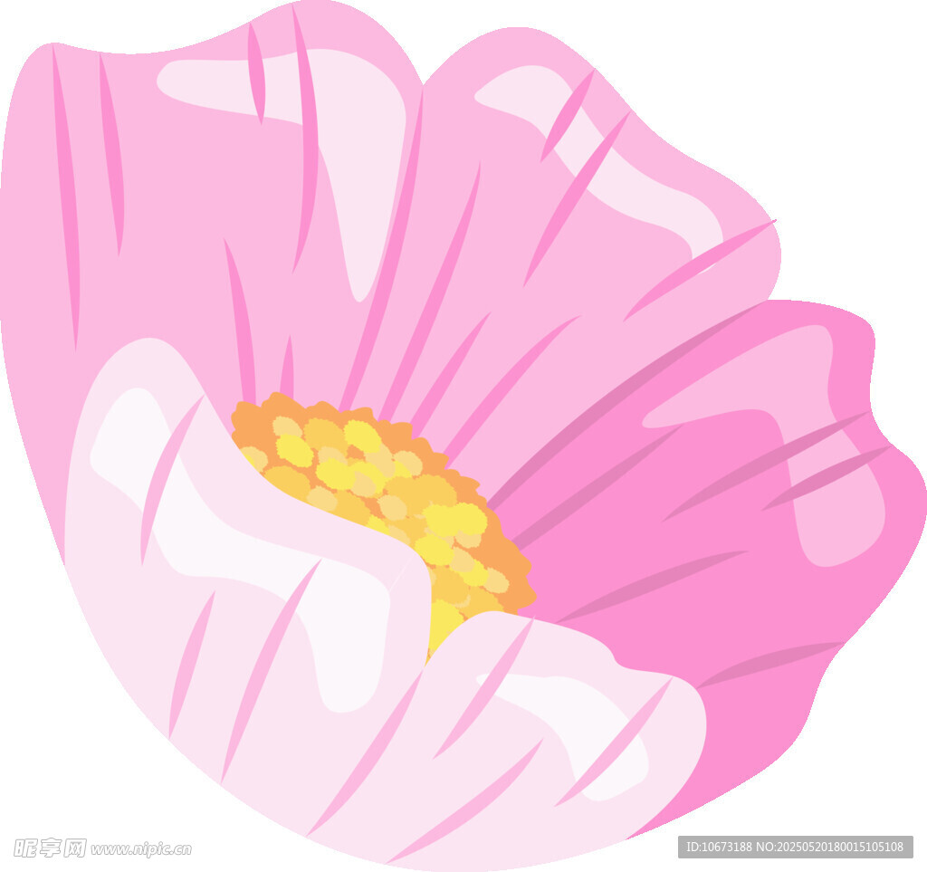 粉色花朵插画