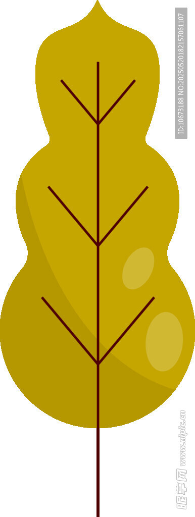 黄色树叶插画