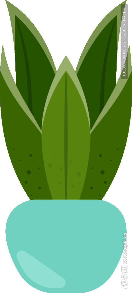 盆栽绿植插画
