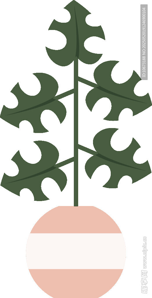 盆栽绿植插画