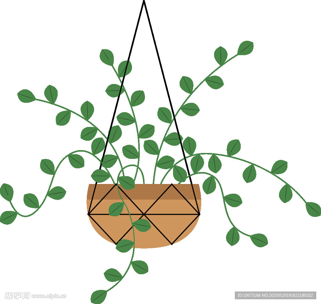 悬挂绿植盆栽装饰图