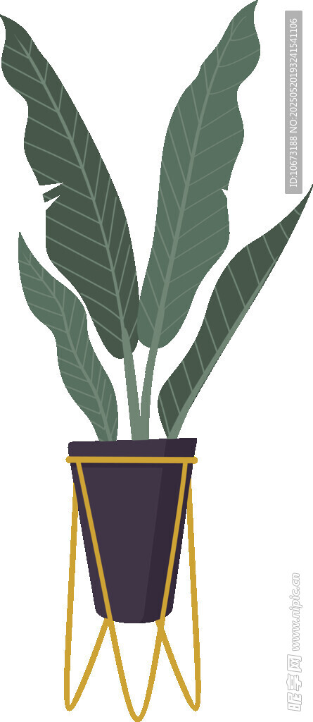 简约盆栽植物装饰摆件