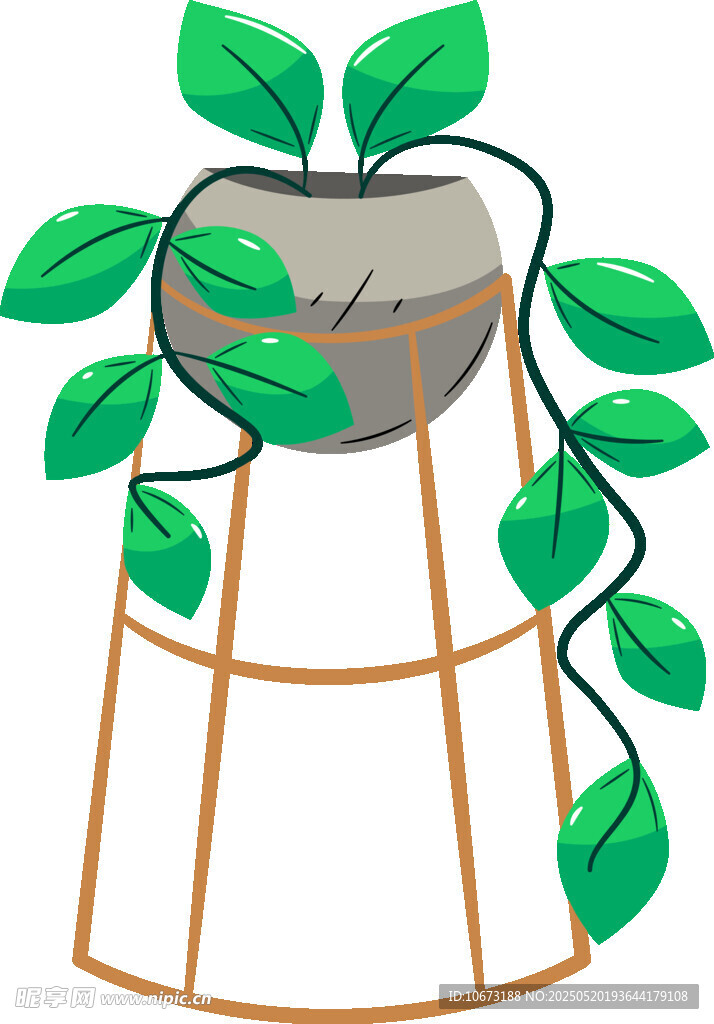 悬挂绿植盆栽装饰图