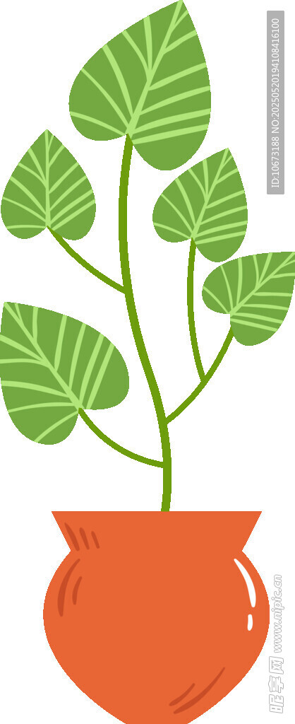 盆栽绿植插画