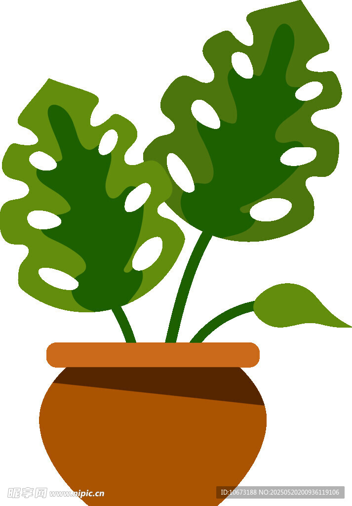 盆栽绿植插画