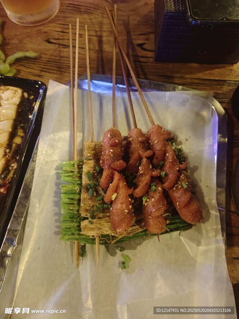 美味烤肉串诱人呈现