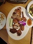 美味拼盘 多样烤肉美食