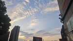 城市黄昏天空美景