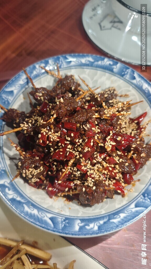 香辣牛肉粒美食特写