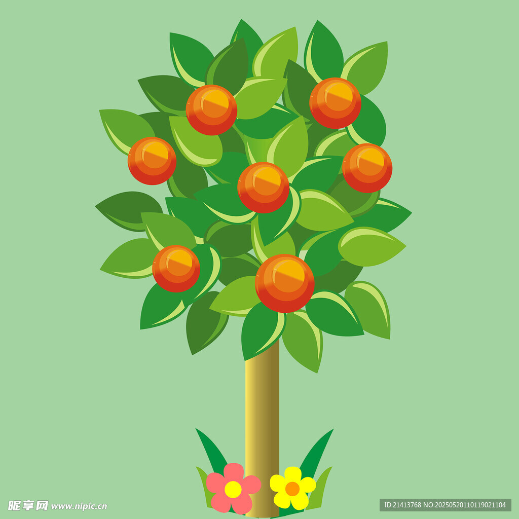 硕果累累的苹果树