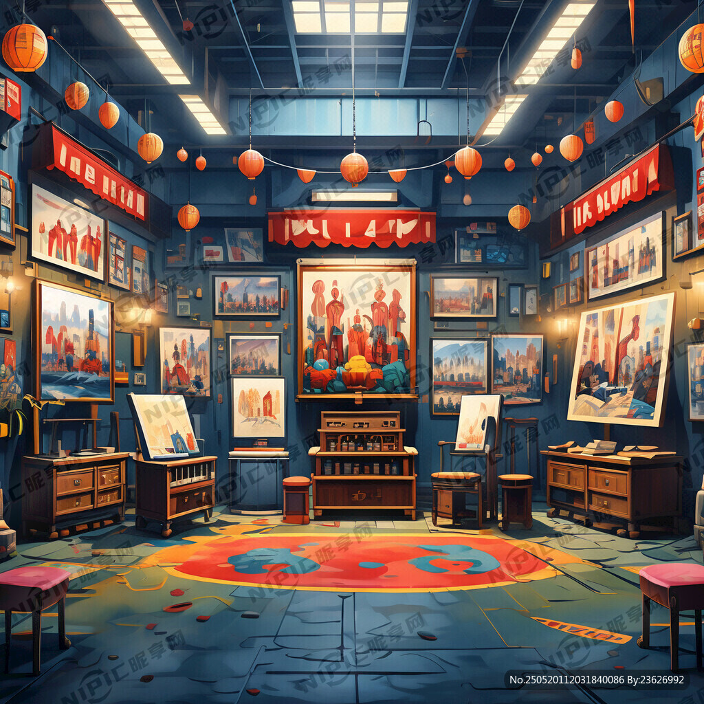 文化活动室宣传画