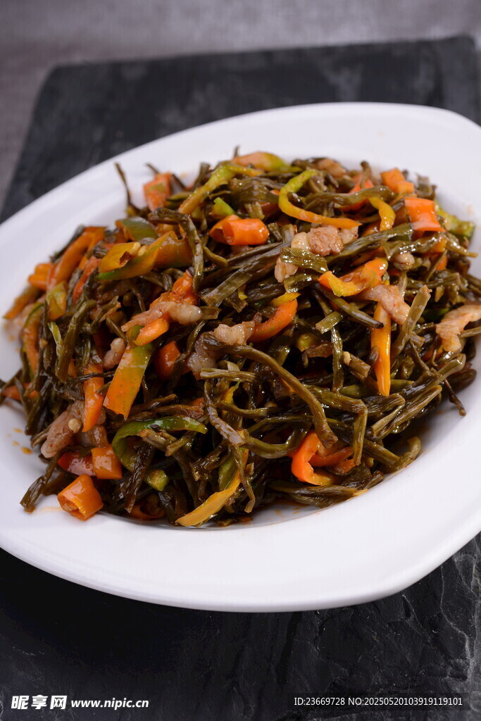 干豆角炒肉丝
