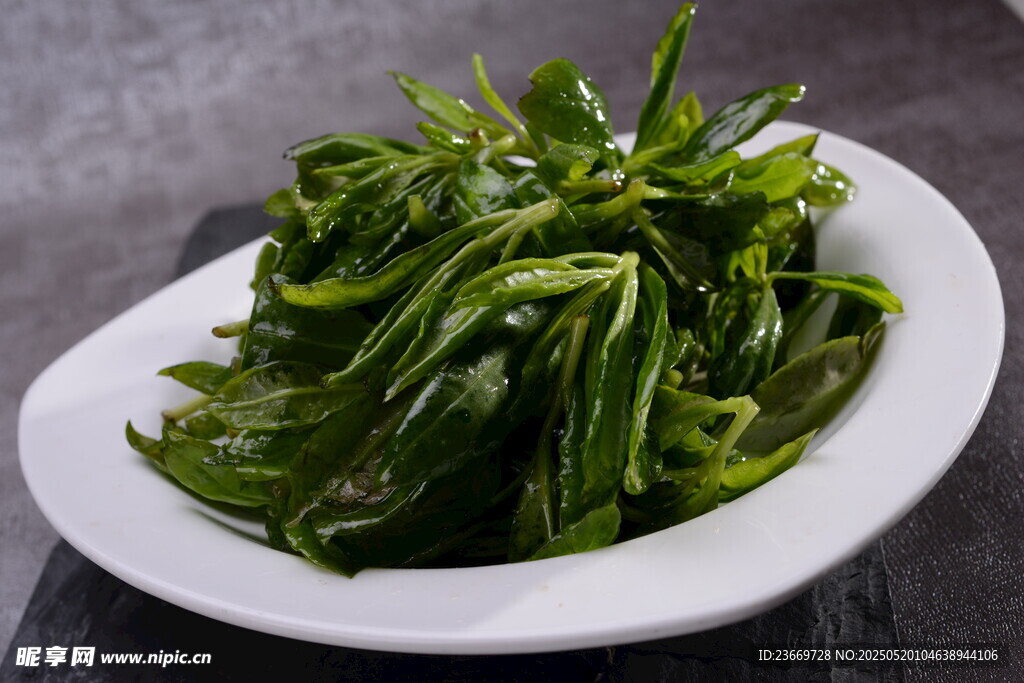 盘中鲜嫩空心菜