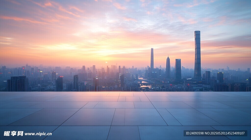 苏州市日落时分风景