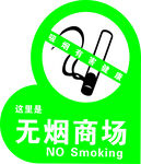 无烟商场标识